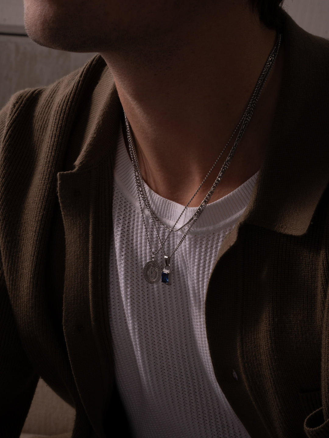 OCEAN GEMSTONE CHAIN | Silver