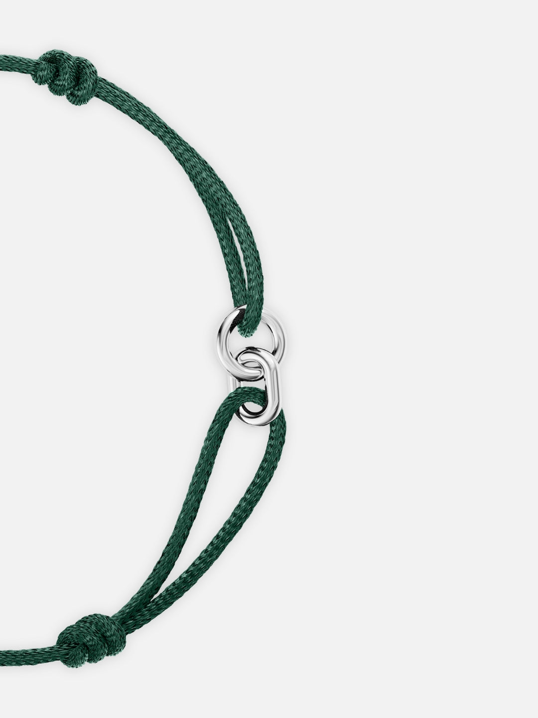 GREEN UNITY BRACELET | Silver