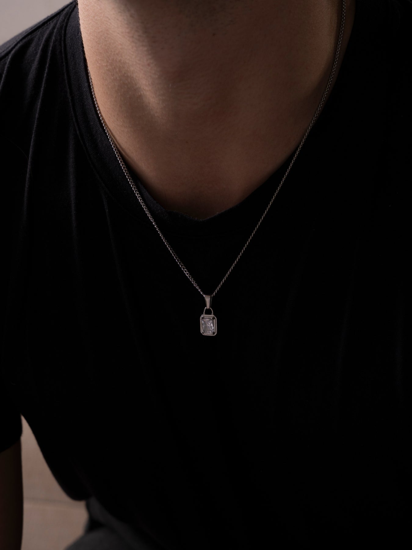 WHITE GEMSTONE CHAIN | Silver