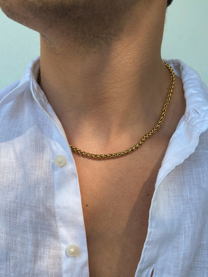 WHEAT CHAIN 5MM | 18K Gold