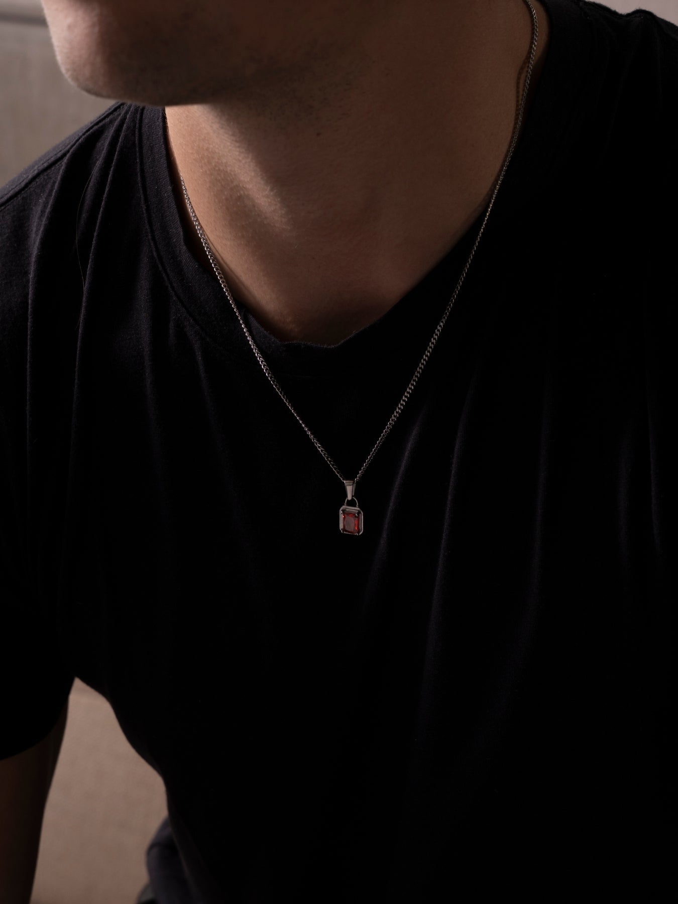 GEMSTONE CHAIN SET | Silver