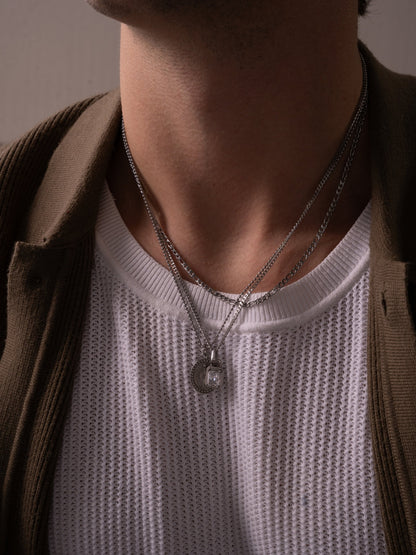 WHITE GEMSTONE CHAIN | Silver