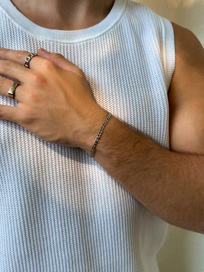 FIGARO BRACELET 3MM | Silver