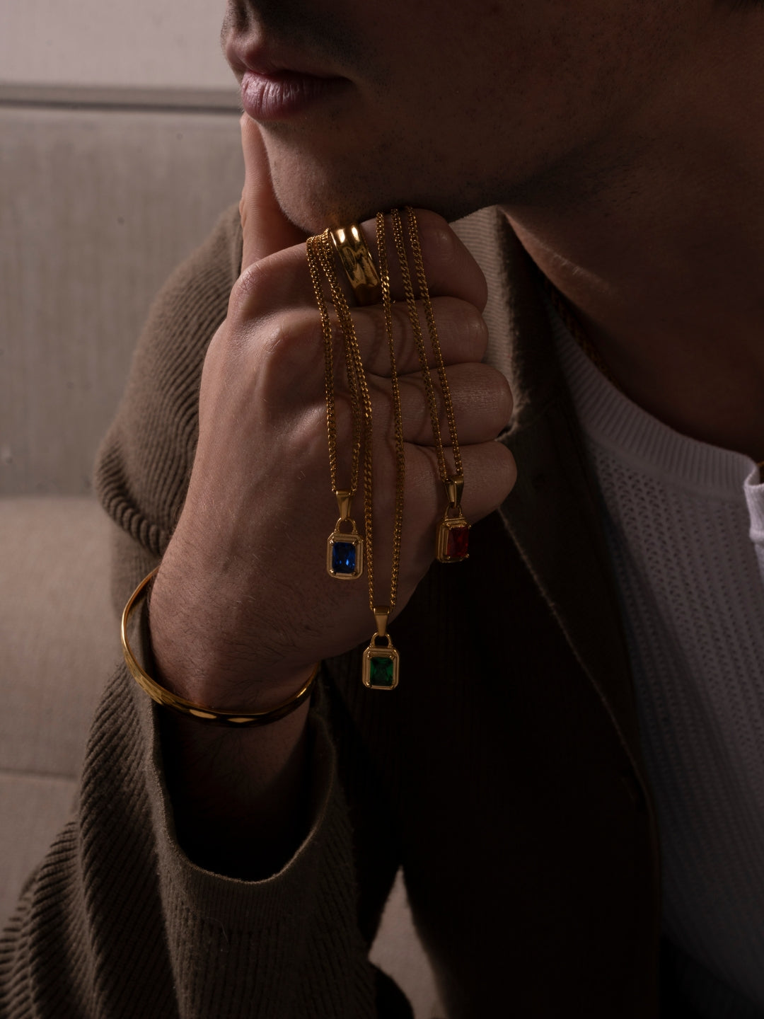 GEMSTONE CHAIN SET | 18K Gold