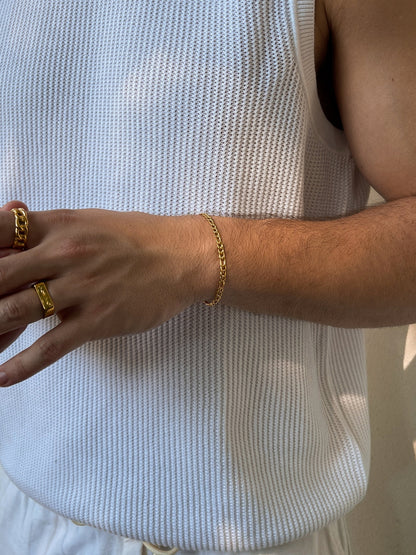 FIGARO BRACELET 3MM | 18K Gold