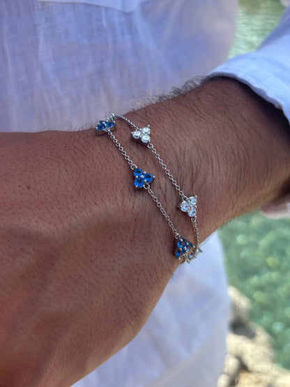 OCEAN CLOVER BRACELET | Silver