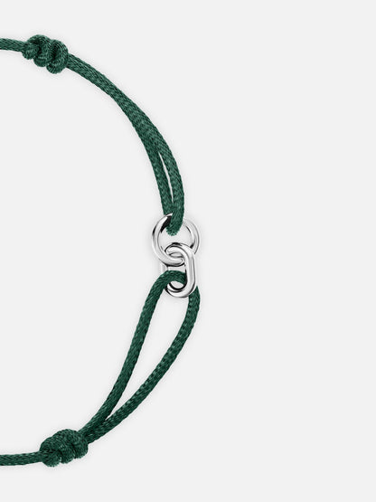 GREEN UNITY BRACELET | Silver