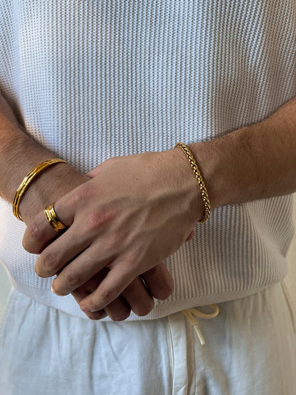 WHEAT BRACELET 5MM | 18K Gold