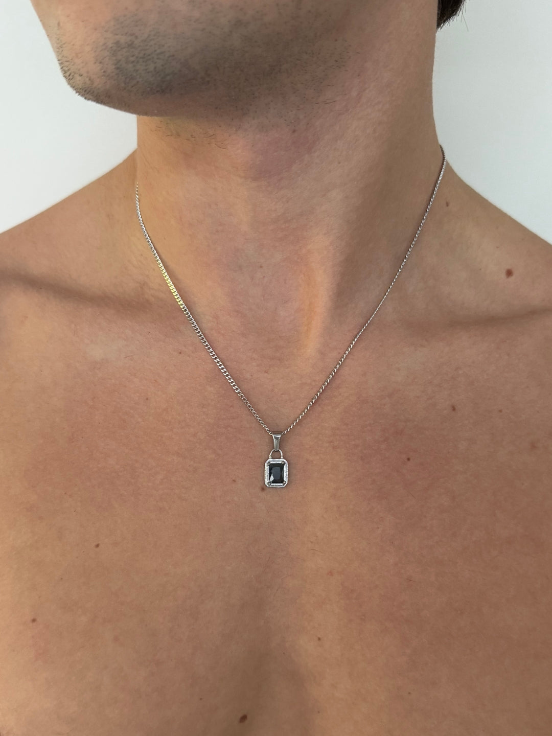 MIDNIGHT GEMSTONE CHAIN | Silver