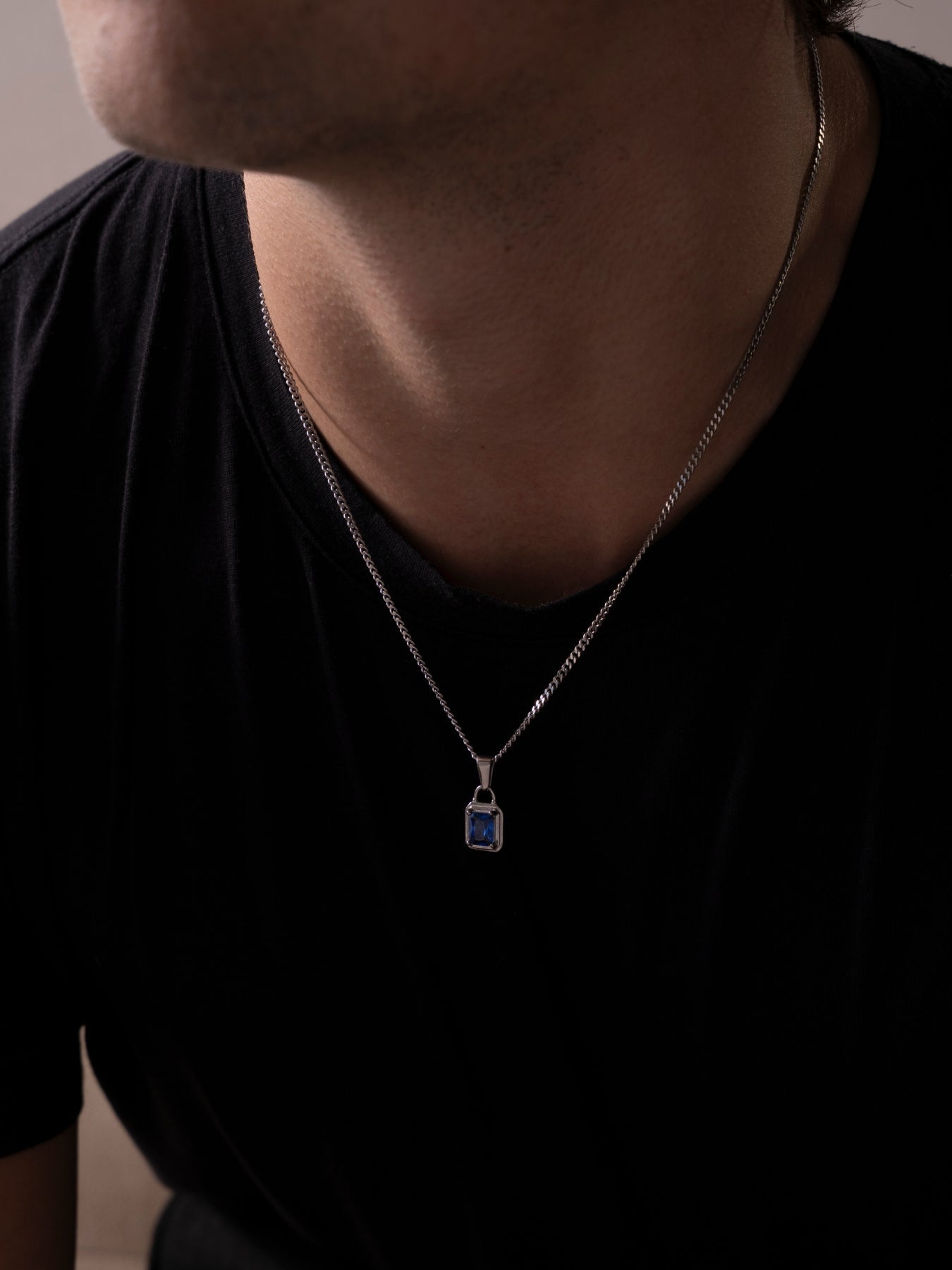 GEMSTONE CHAIN SET | Silver