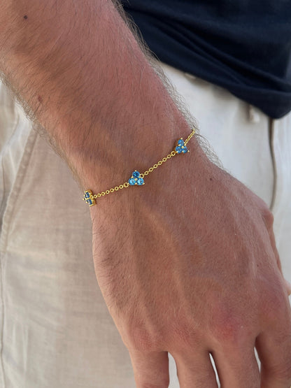 OCEAN CLOVER BRACELET | 18K Gold