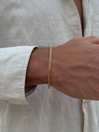 CUBAN BRACELET 3MM | 18K Gold