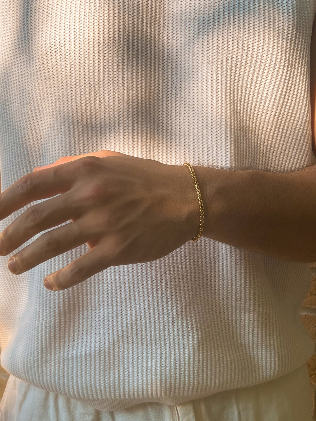 WHEAT BRACELET 3MM | 18K Gold