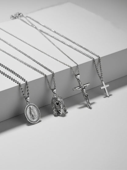 CHRISTIAN CHAIN SET | Silver