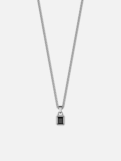 MIDNIGHT GEMSTONE CHAIN | Silver