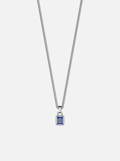 OCEAN GEMSTONE CHAIN | Silver