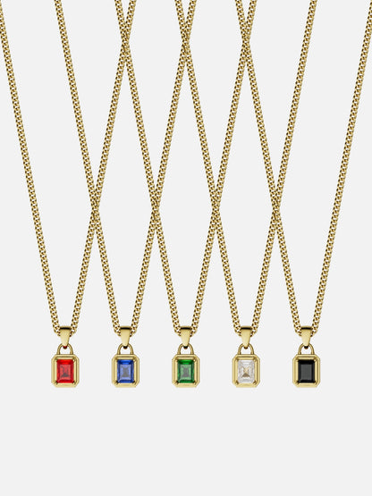 GEMSTONE CHAIN SET | 18K Gold