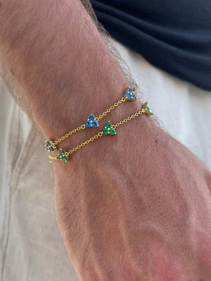OCEAN CLOVER BRACELET | 18K Gold