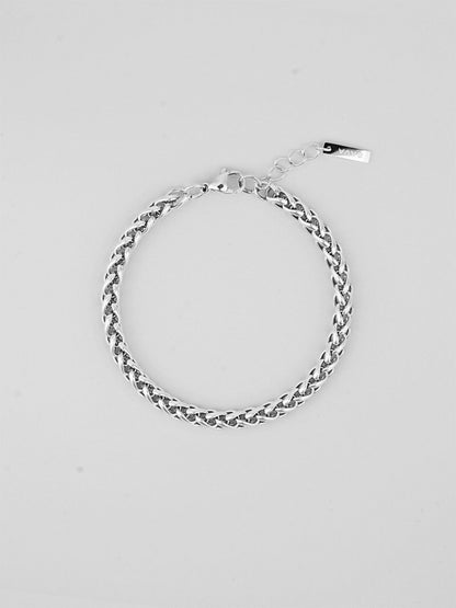 WHEAT BRACELET 5MM | Silver