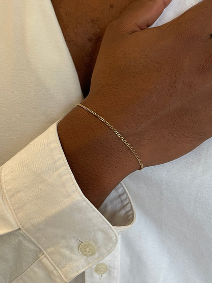 CUBAN BRACELET 1.8MM | 18K Gold