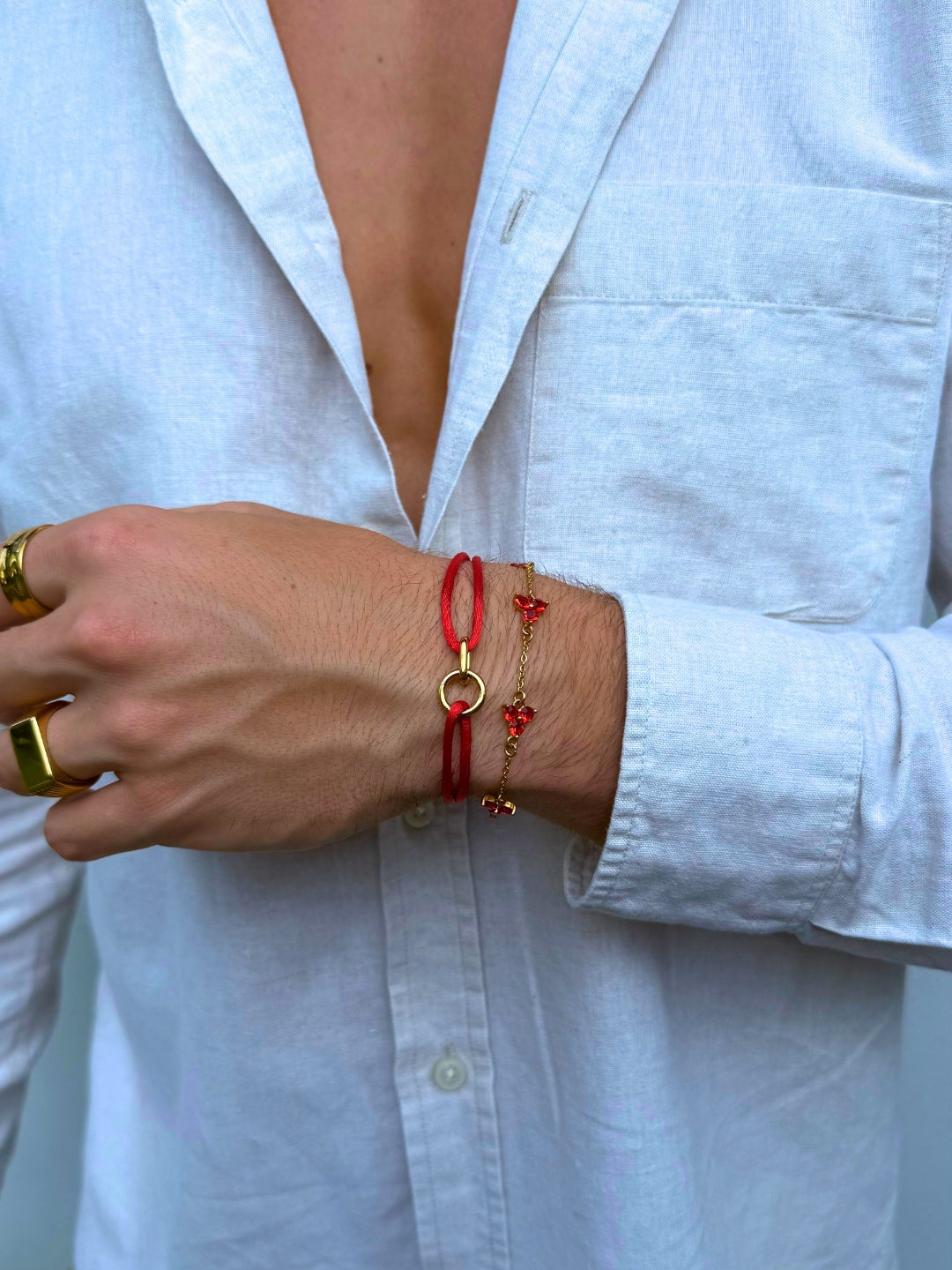 RED UNITY BRACELET | 18K Gold