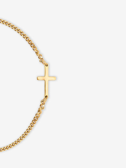 CROSS BRACELET | 18K Gold