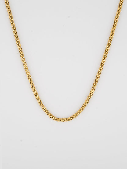 WHEAT CHAIN 3MM | 18K Gold