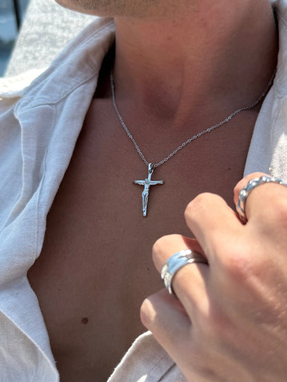 CHRISTIAN CHAIN SET | Silver