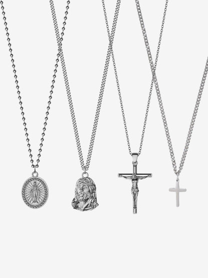 CHRISTIAN CHAIN SET | Silver